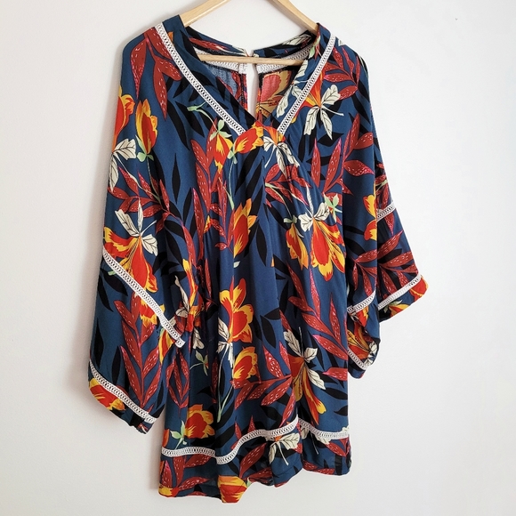 Floral Boho Kimono Jumpsuit Romper - Picture 5 of 16